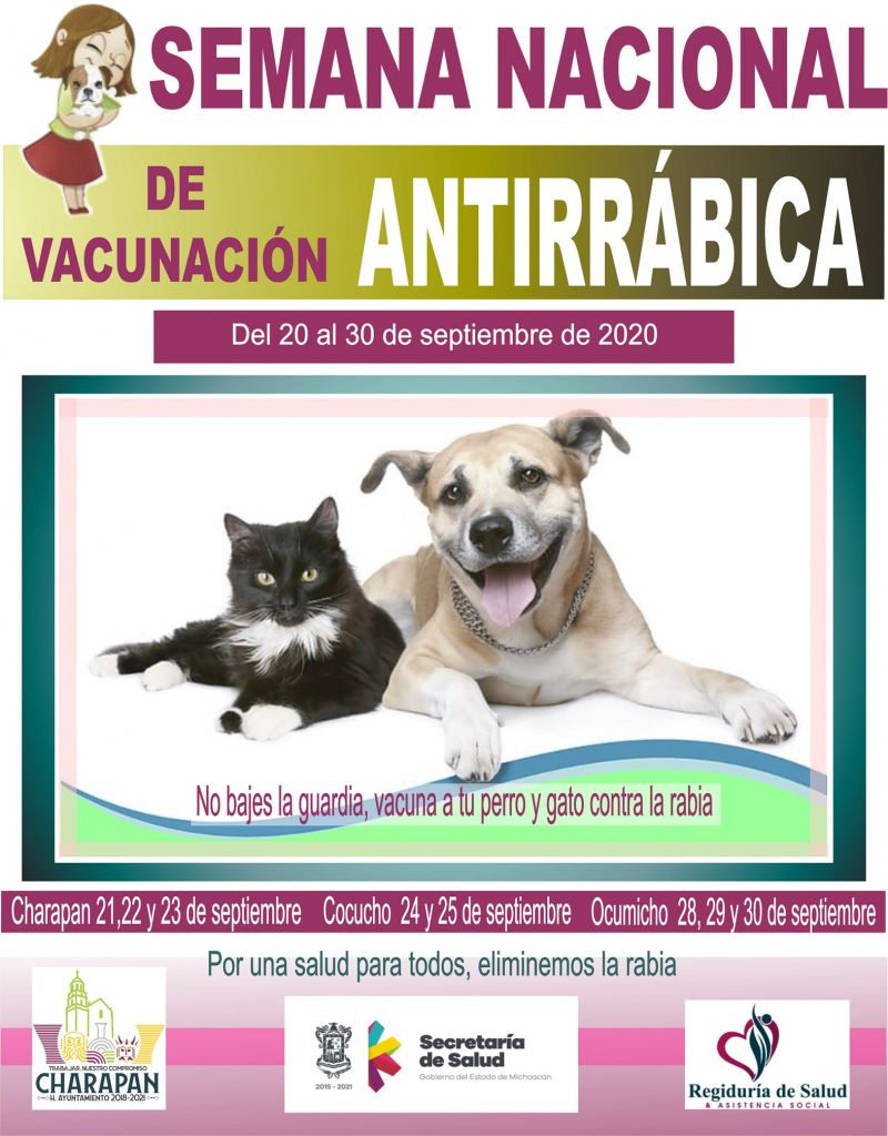 SEMANA NACIONAL DE VACUNACIÓN ANTIRRABICA