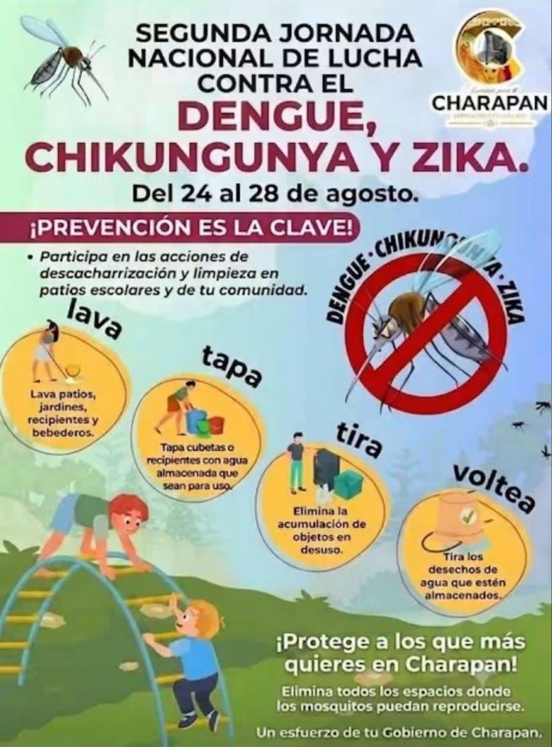 ¡UNIDOS POR UN CHARAPAN LIBRE DE MOSQUITOS!
